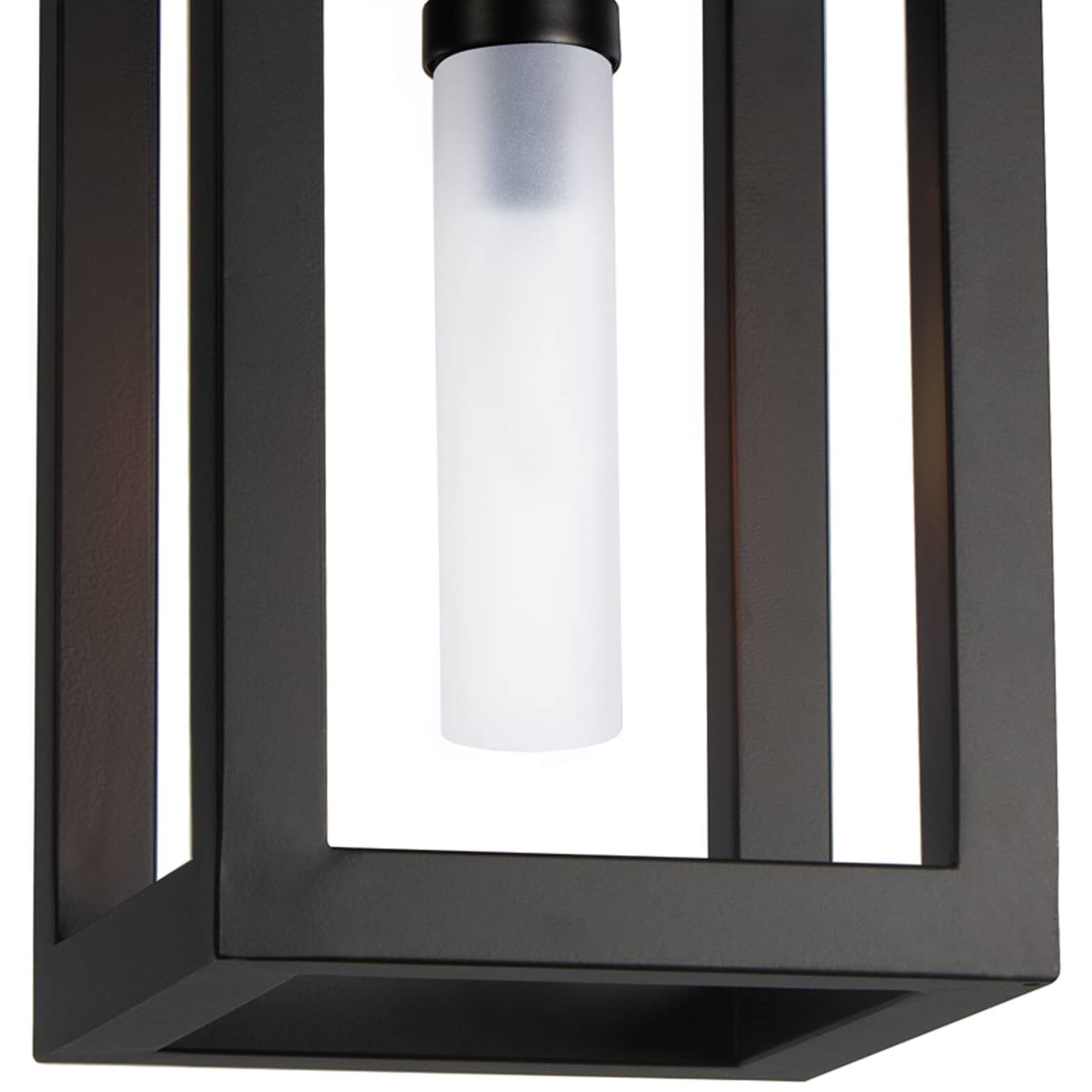 Montecito 1 Light 9 inch Black Outdoor Ceiling Lantern, Small