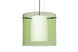 Pahu 1 Light Bronze Pendant Ceiling Light in Transparent Olive/Opal Glass, Incandescent