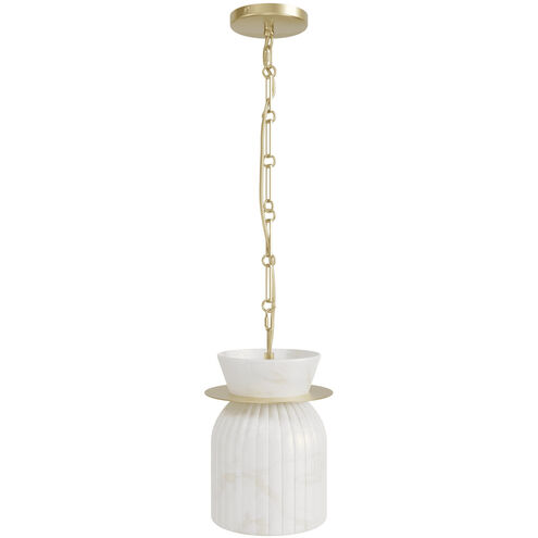Westwood LED 8 inch Brushed Brass Pendant Ceiling Light