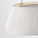 Amber Lewis Serrato LED 14 inch Polished Nickel Hanging Shade Ceiling Light