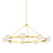 Barclay 9 Light 50.5 inch Aged Brass Chandelier Ceiling Light