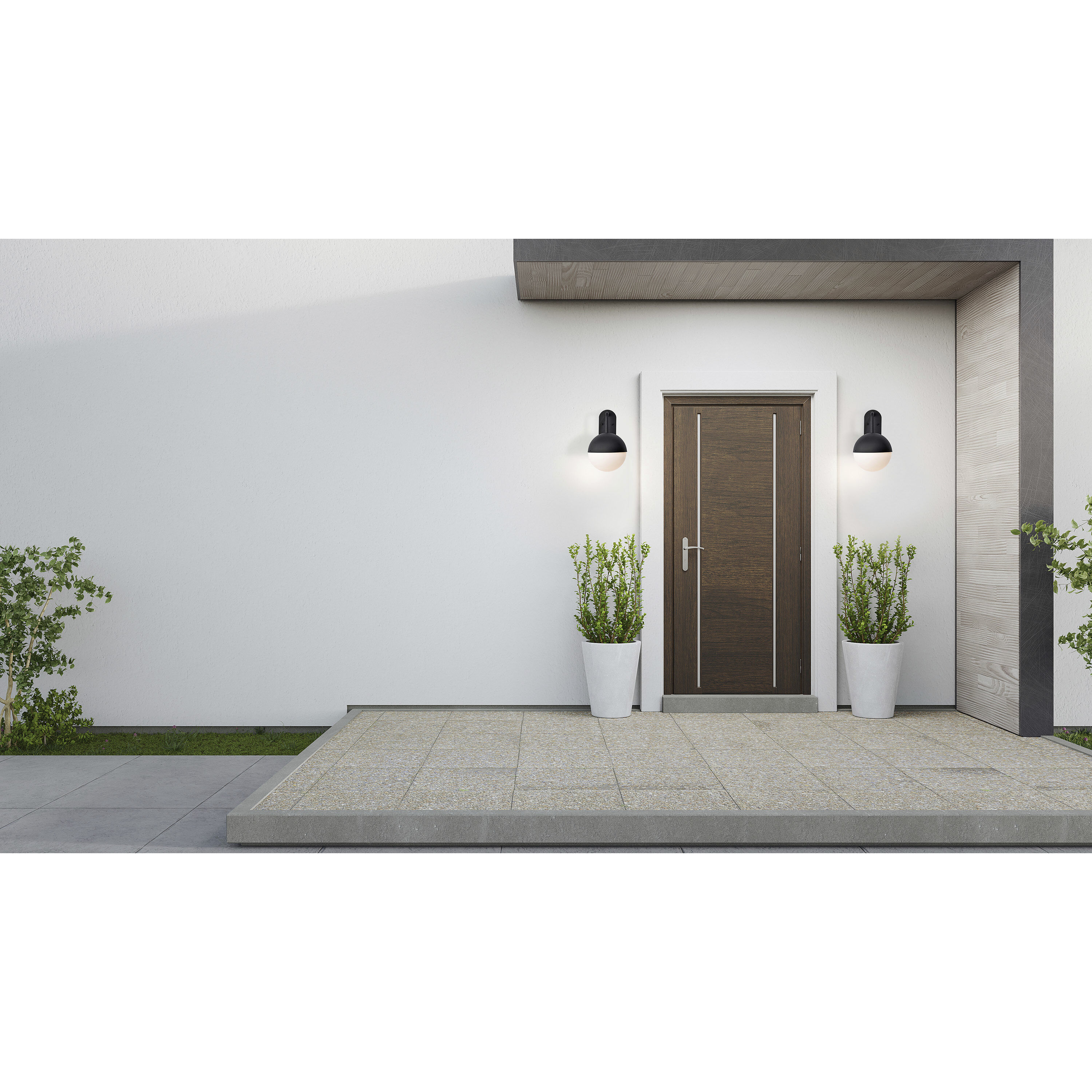 Atmosphere LED 14 inch Matte Black Outdoor Wall Sconce