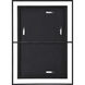Gray 38 X 28 inch Gold Leaf, Black Wall Mirror