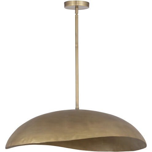 Denarii 2 Light 24.5 inch Natural Gold Single Pendant Ceiling Light