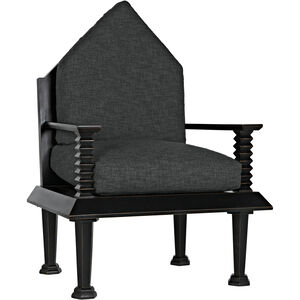 Resurrection Hand-Rubbed Black Occasional Chair