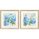 Hydrangeas on Plaid Blue and Green and Turquoise Framed Art, Propac