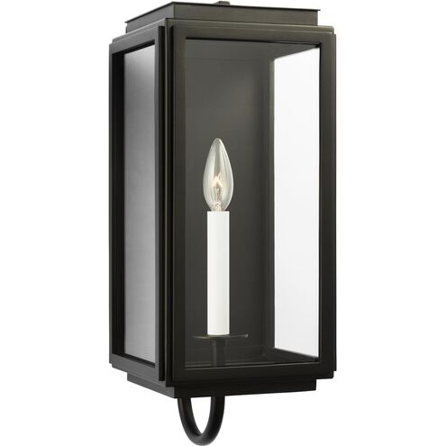 Edgar 1 Light 18.63 inch Textured Black Outdoor Wall Lantern