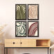 Organic Abstracts 17 X 12 inch Non-Glass Framed Art, Propac