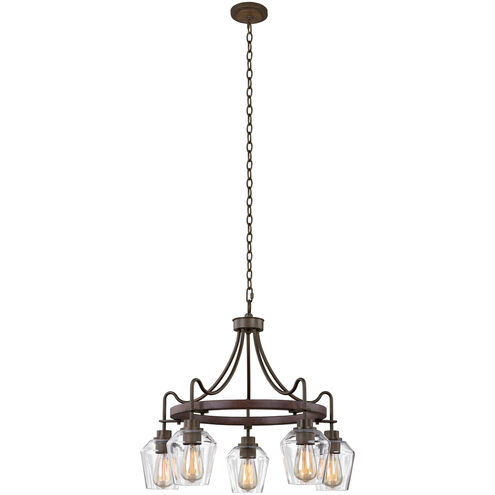 Allegheny 5 Light 26 inch Brownstone Chandelier Ceiling Light