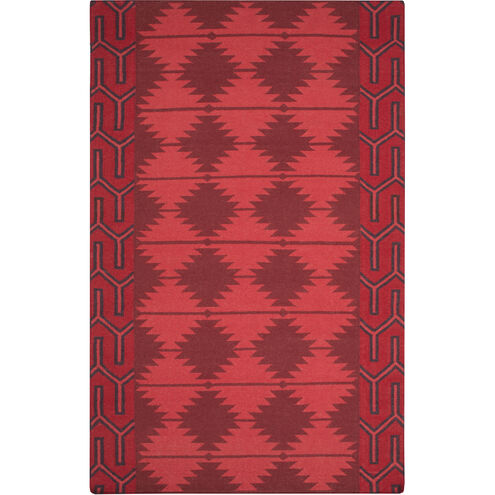 Jewel Tone II 132 X 96 inch Dark Red, Bright Red, Dark Purple, Burgundy Rug