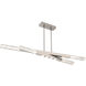 Axis LED 63.4 inch Beige Silver Linear Pendant Ceiling Light in Metallic Beige Silver, 2700K LED