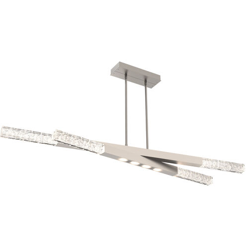 Axis LED 63.4 inch Beige Silver Linear Pendant Ceiling Light in Metallic Beige Silver, 2700K LED