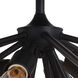 Estelle 6 Light 24 inch Matte Black Semi-Flush Mount Ceiling Light