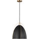 Sean Lavin Norman 1 Light 13.38 inch Satin Brass Pendant Ceiling Light