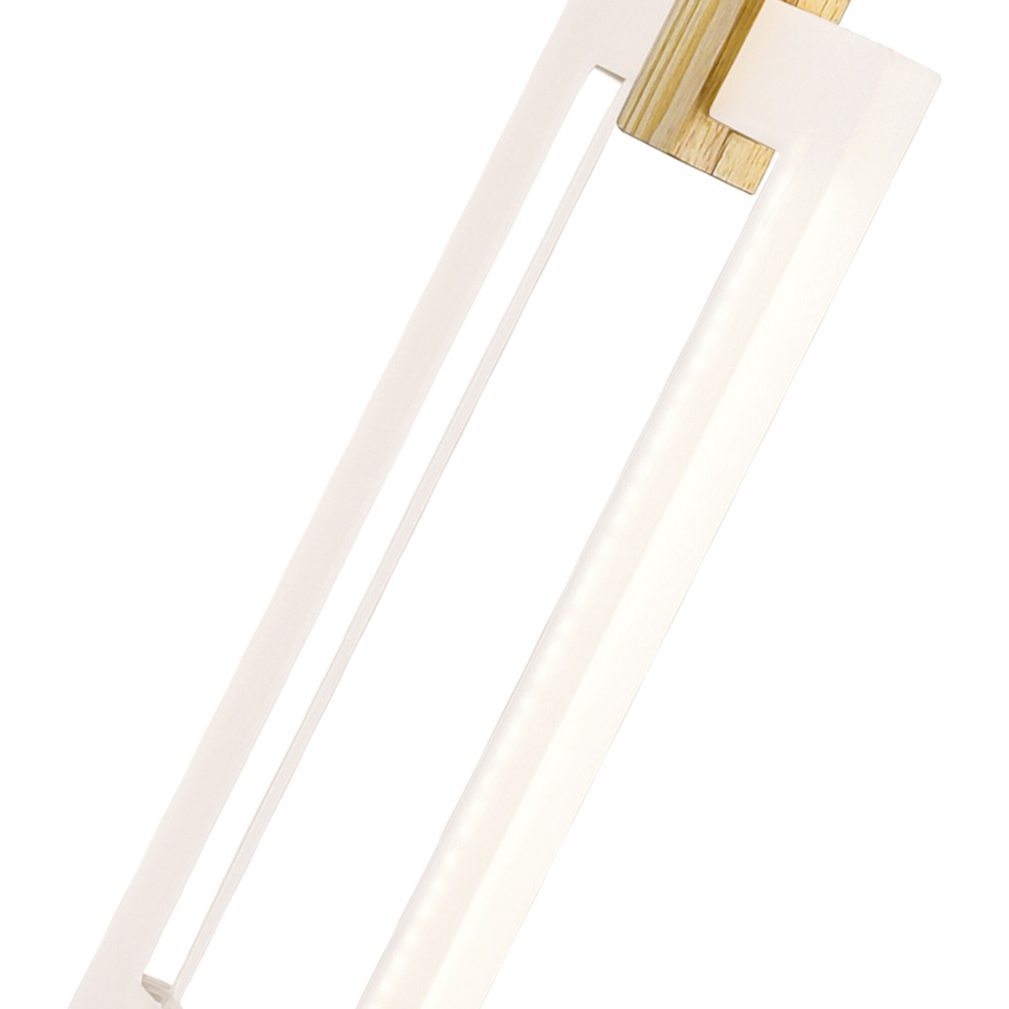 Anello LED 24 inch White Oak Multi Point Pendant Ceiling Light