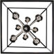 Lacey 8 Light 19 inch Polished Chrome and Black Pendant Ceiling Light