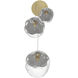 Sonoma Ave. 3 Light 18 inch Brushed Brass Multi Port Pendant Ceiling Light