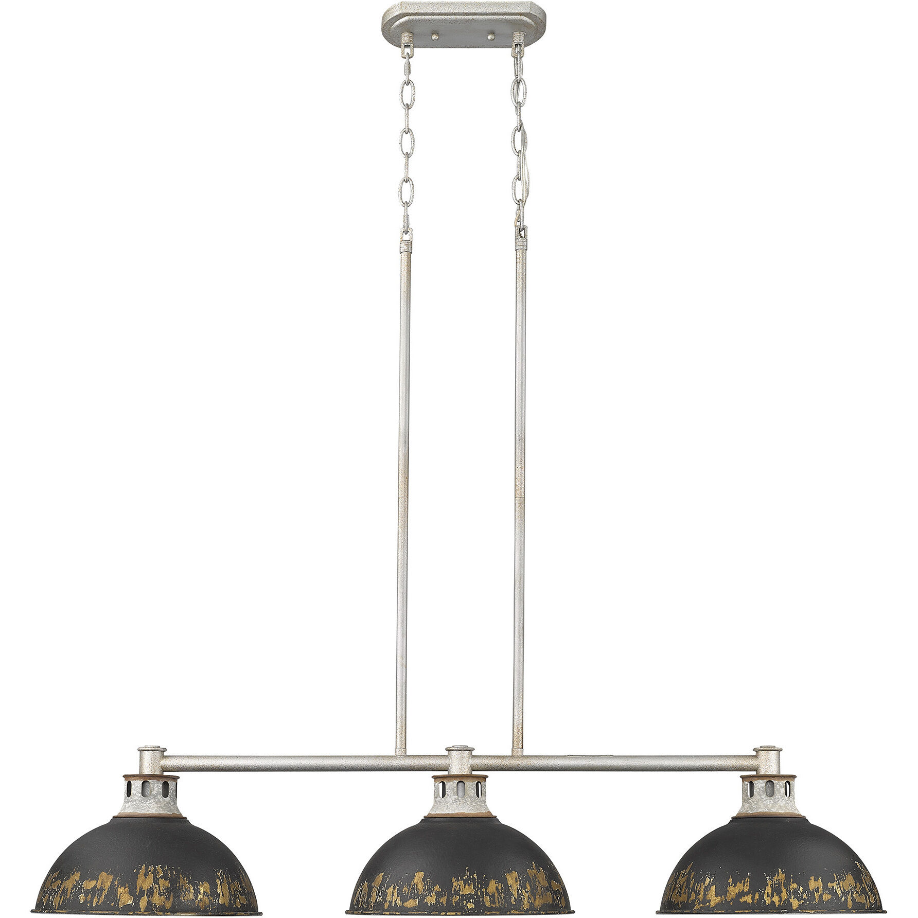 Kinsley Island Light Ceiling Light in Antique Black Iron