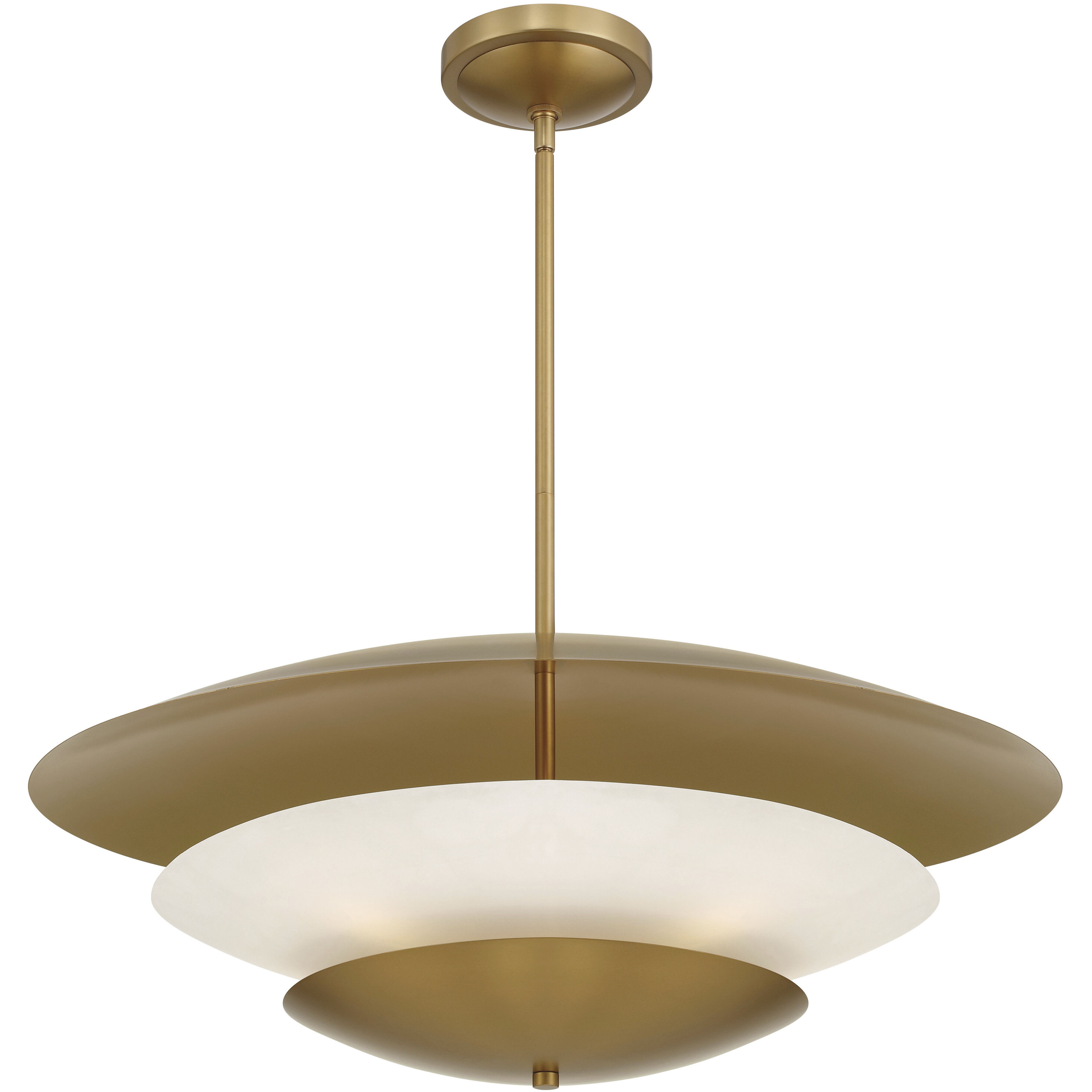 Solara 5 Light 31.5 inch Legacy Brass Pendant Ceiling Light