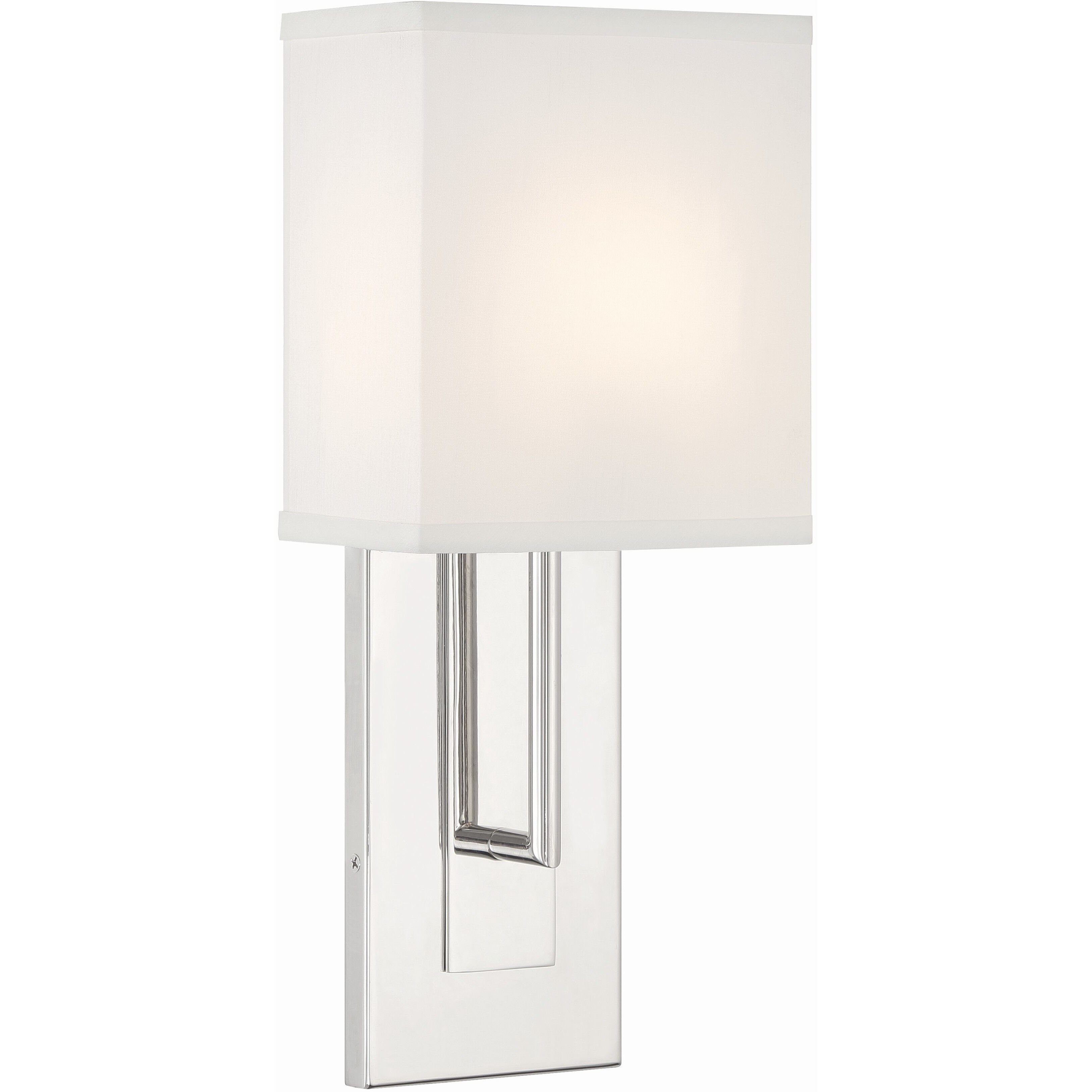 Brent Bath Sconce Wall Light in Polished Nickel