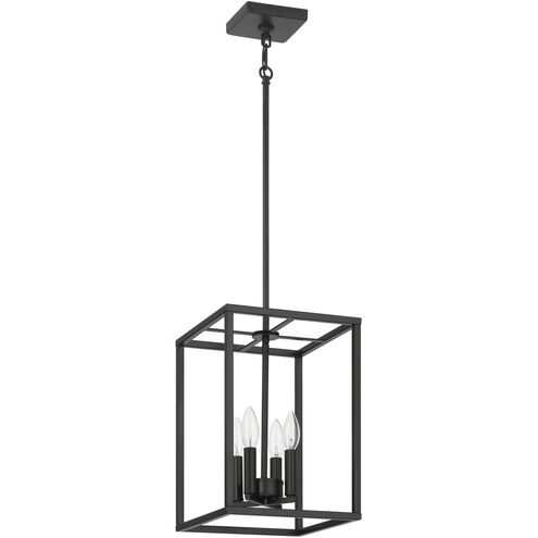 Signature 4 Light 10 inch Flat Black Foyer Light Ceiling Light