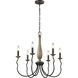 Simira 6 Light 25 inch Stardust Chandelier Ceiling Light