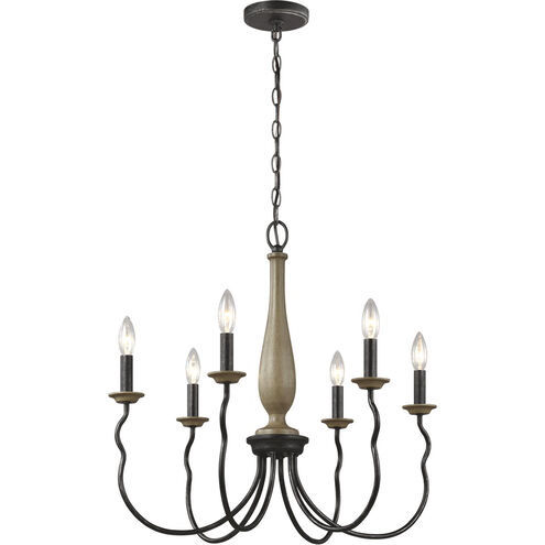Simira 6 Light 25 inch Stardust Chandelier Ceiling Light
