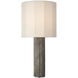Anne-Marie Barton Fumar 29 inch 15.00 watt Ridged Graphite Table Lamp Portable Light