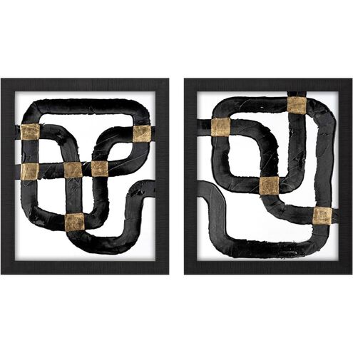 Geometrics Collection Black Framed Art