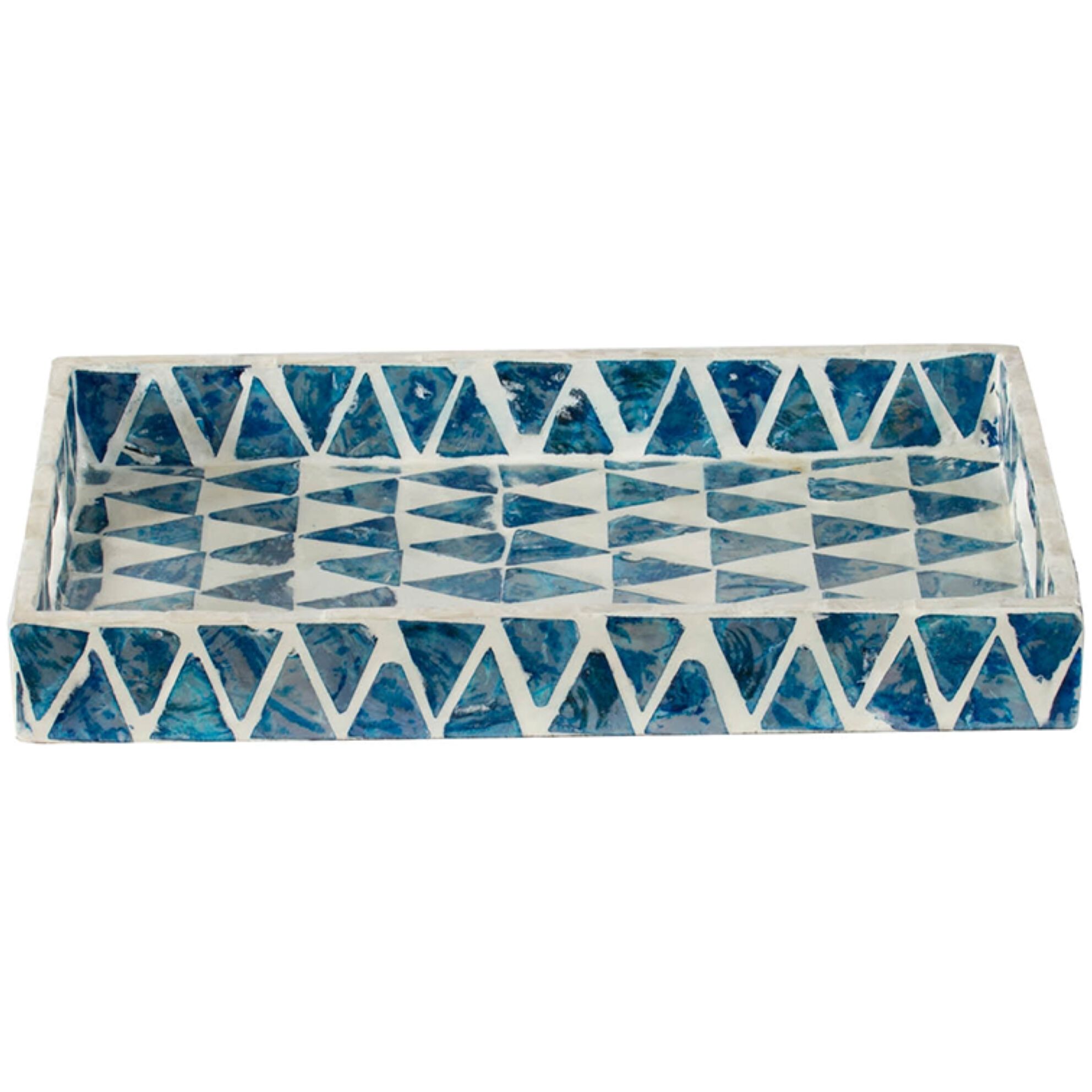 Anita Blue/White Tray