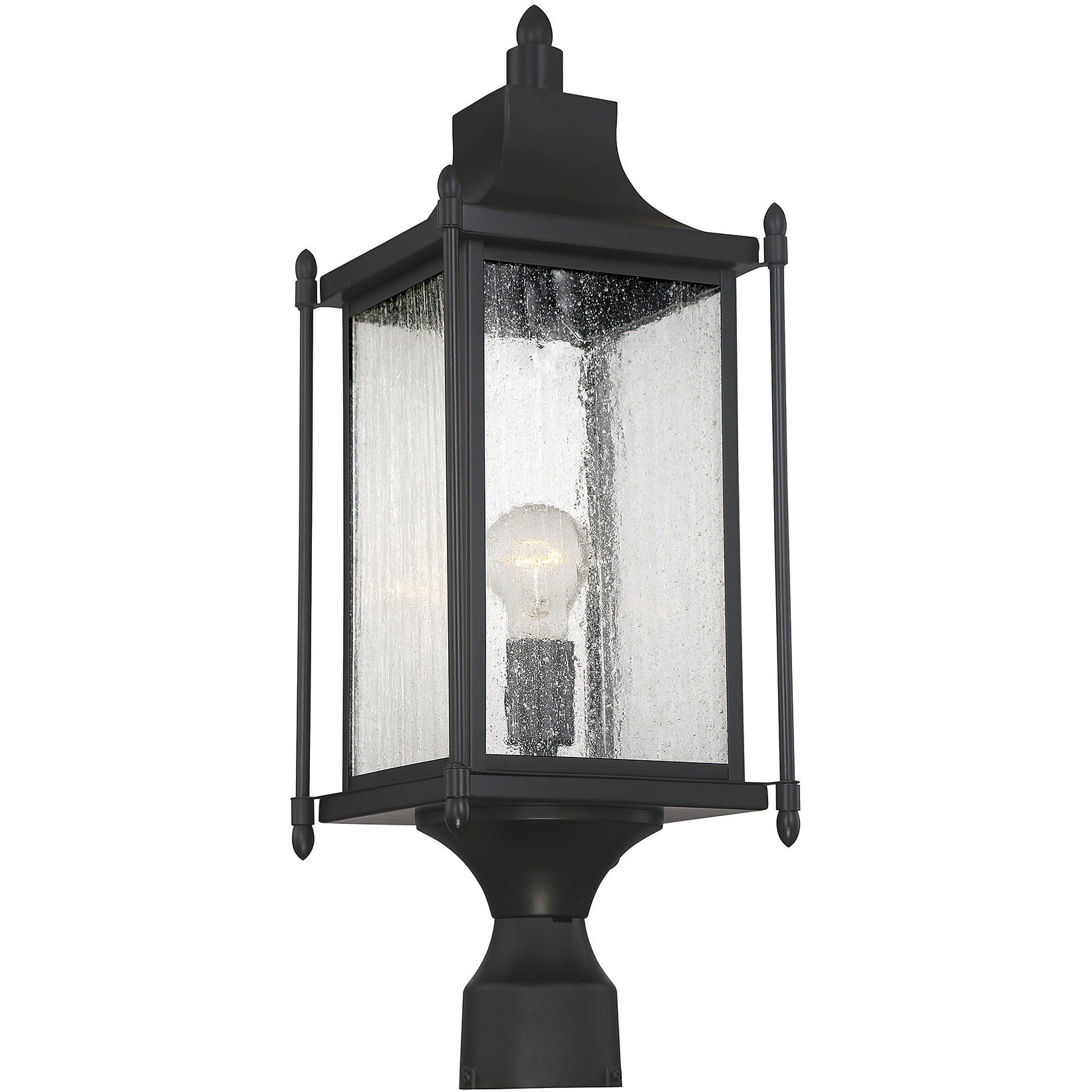 Dunnmore 1 Light 23.5 inch Black Outdoor Post Lantern