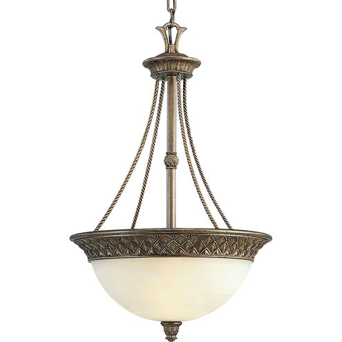 Savannah 3 Light 17 inch Burnished Chestnut Hall & Foyer Ceiling Light
