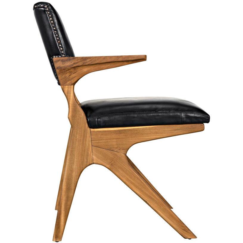 Dolores Clear Coat Satin Occasional Chair