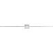 Epee LED 58.1 inch Chrome Bath Vanity Light Wall Light