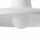 Quentin 1 Light 12 inch Matte White Semi Flush Mount Ceiling Light