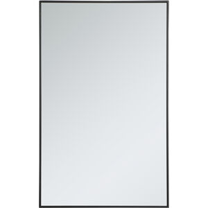 Monet 48 X 30 inch Black Wall Mirror