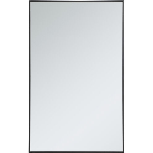 Monet 48 X 30 inch Black Wall Mirror