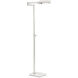 Noble 57.5 inch 40.00 watt Polished Nickel Floor Lamp Portable Light, Task Reading Lamp