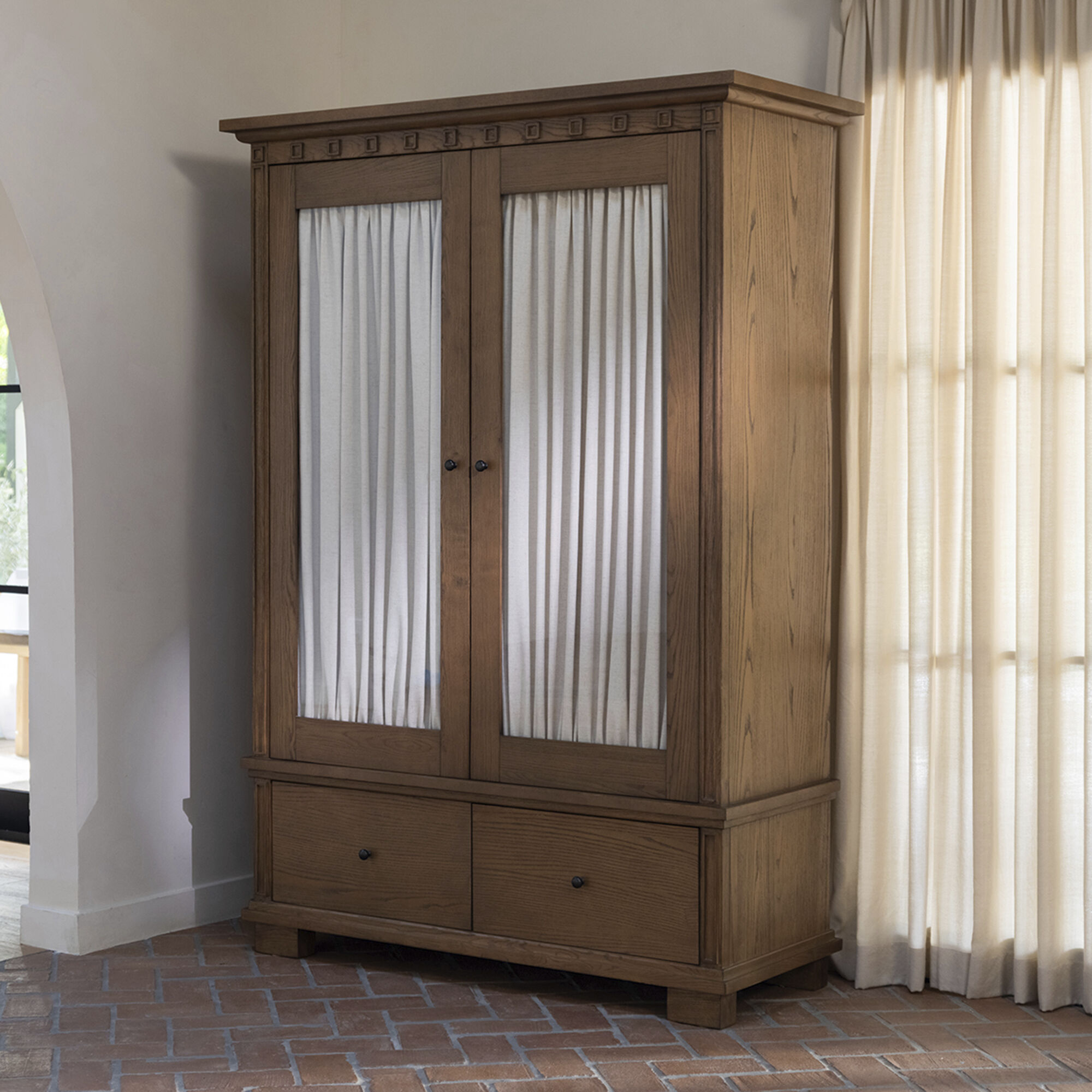 Lillian Brown Tall Cabinet