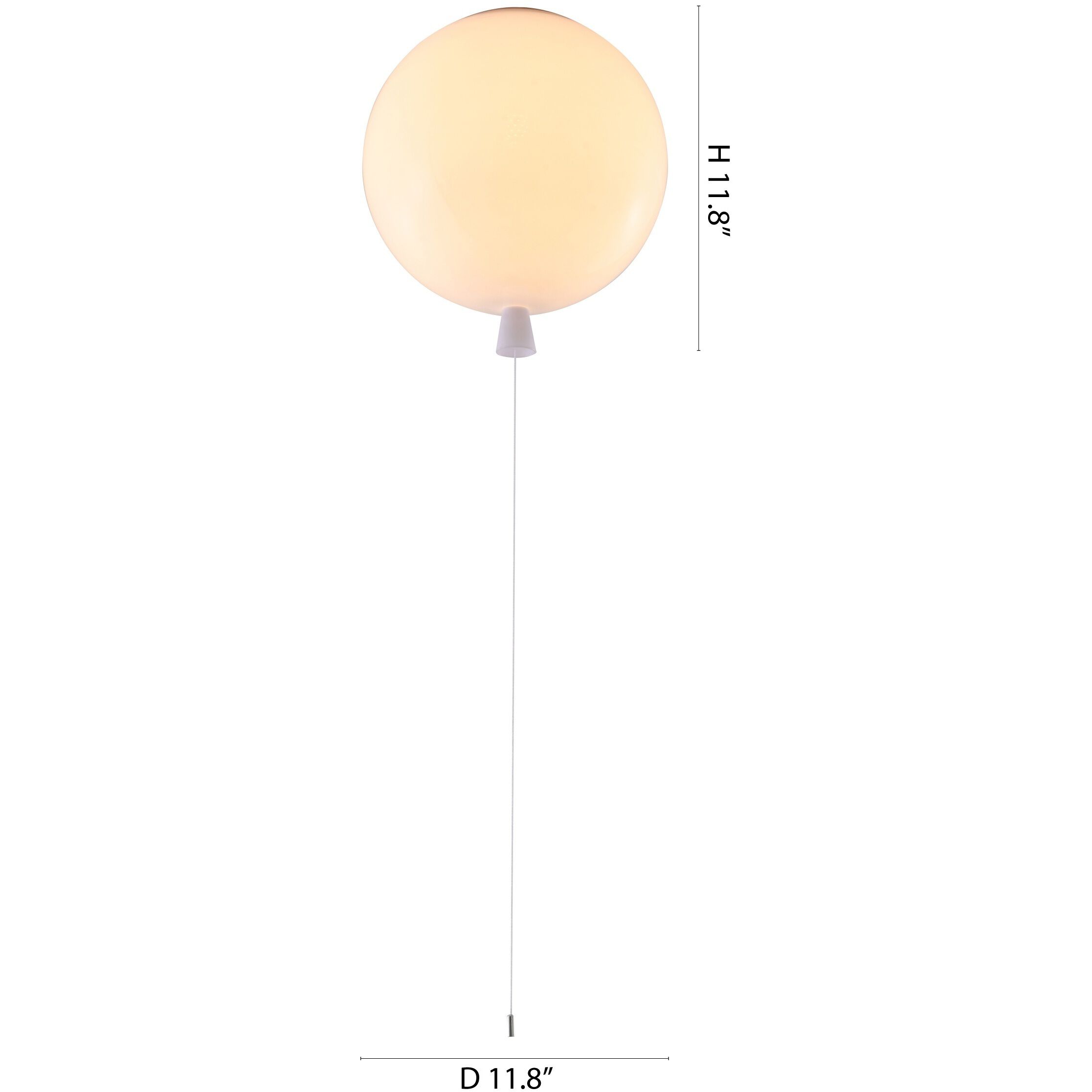 Canada LED 11.8 inch White Flush Mount Ceiling Light