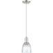 Arcadia Brookfield 1 Light 5.75 inch Brushed Satin Nickel Mini Pendant Ceiling Light