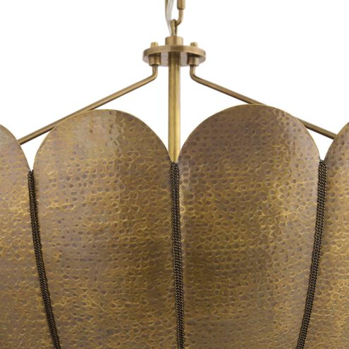 Inaya 3 Light 30 inch Antique Brass Chandelier Ceiling Light