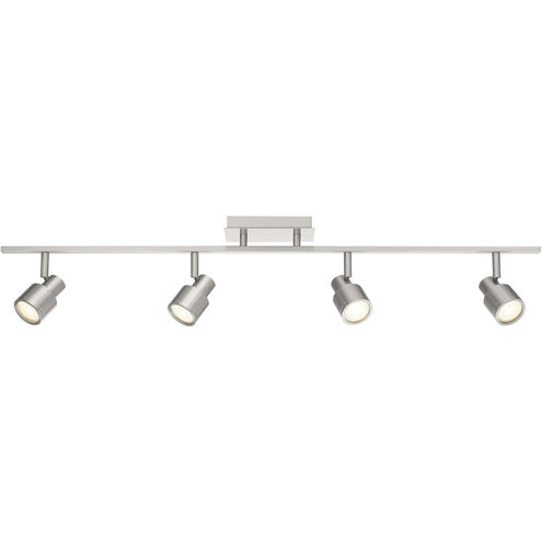 Lincoln 4 Light 120 Brushed Steel Track Ceiling Light