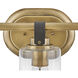 Halstead 3 Light 24 inch Heritage Brass Vanity Light Wall Light