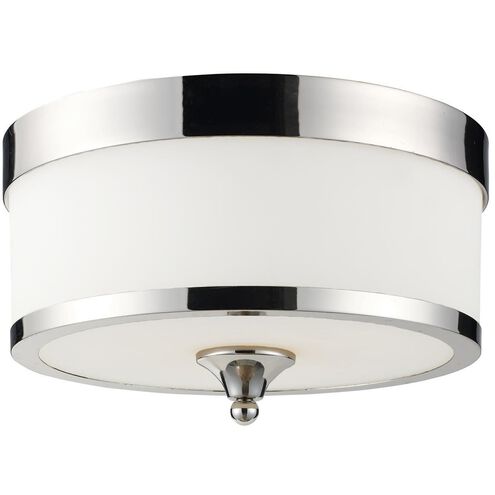 Cosmopolitan 3 Light 13 inch Chrome Flush Mount Ceiling Light