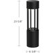 Knox 120-277V 24.00 watt Black Exterior Bollard