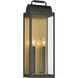 Calandra 2 Light 22 inch Sand Coal Black and Legacy Brass Outdoor Wall Lantern