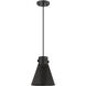 Newton Cone 1 Light 8 inch Matte Black Pendant Ceiling Light