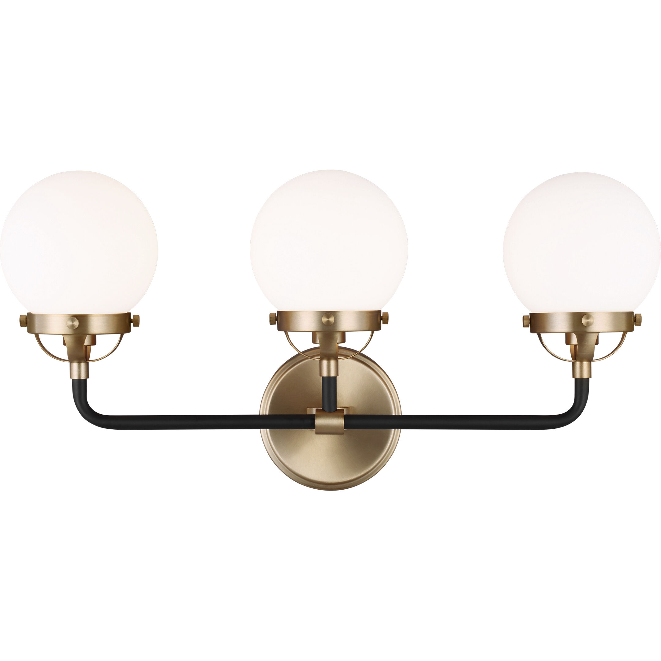 Ian K. Fowler Cafe Wall Bath Fixture Wall Light in Satin Brass