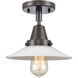 Franklin Restoration Halophane LED 8.5 inch Oil Rubbed Bronze Flush Mount Ceiling Light in Matte White Halophane Glass